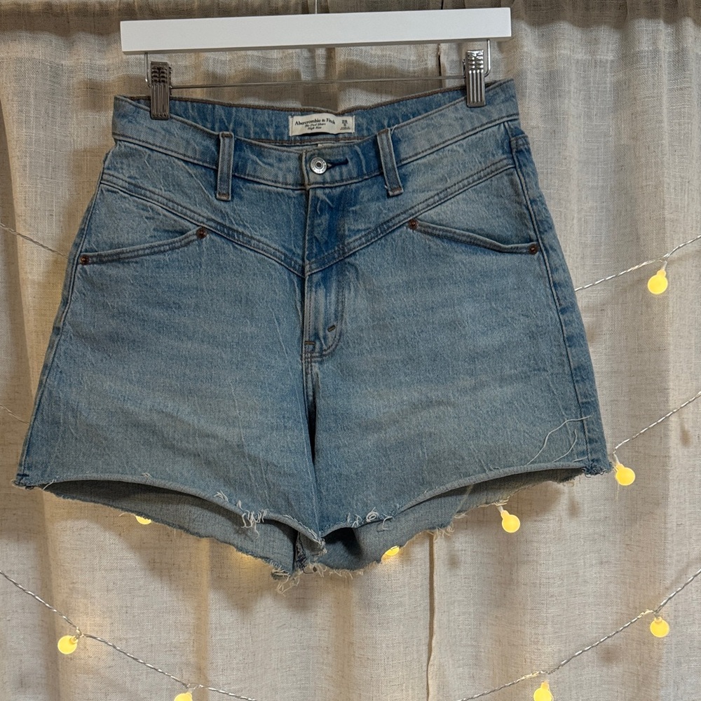 Abercrombie & Fitch Light Blue Jean Shorts